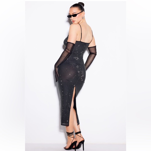 NWT❣️❣️GORGEOUS Black Sequin Embellished Dress Sz XL 👗🪩💎 - Picture 13 of 14